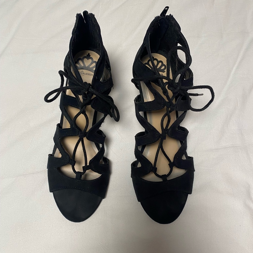 Black Lace Up Heels